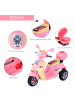 HOMCOM Kindermotorrad in Rosa 108L x 51B x 75H cm