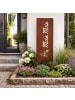 relaxdays Edelrost-Gartendeko "Moin Moin" in Braun - 85 x 28 cm