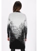 faina Damen Cardigan in Wollweiss Schwarz