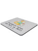 Mr. & Mrs. Panda Maus Pad CMYK Designer mit Spruch in Grau Pastell