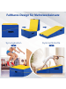 COSTWAY Schräge Gymnastikmatte in Blau