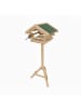 relaxdays Vogelfutterhaus in Natur - (B)37 x (H)103 x (T)28 cm