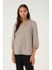 Kaffe Langarm-Bluse KAkatja Regular fit in Steeple Gray
