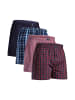 DANISH ENDURANCE Boxershorts Organic Woven Boxers in blue/red mix