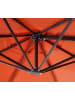 MCW Gastronomie-Ampelschirm A96, Terracotta mit Ständer, drehbar