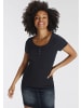 H.I.S. T-Shirt in schwarz-weiß