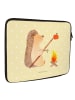 Mr. & Mrs. Panda Laptoptasche Igel Grillen ohne Spruch in Gelb Pastell