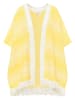 IZIA Damen Strickponcho in Gelb Weiss