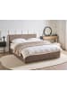 Beliani Doppelbett MASSOGNES in Beige/Schwarz - (W) 166 x (H) 90 x (L) 211 cm
