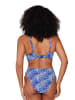 Linga Dore slip Bikini in Blau weiss Druck