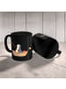Mr. & Mrs. Panda Kaffeebecher Pinguin Angelboot ohne Spruch in Schwarz
