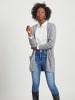 Vila Feinstrick Basic Cardigan Stretch mit Taschen VIRIL in Grau-3