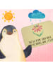 Mr. & Mrs. Panda Badematte Hummel Blume mit Spruch in Gelb Pastell