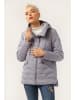 Finn Flare Steppjacke Asymmetrik in smoke