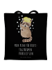 Mr. & Mrs. Panda Stofftasche Waschbär mit Spruch in Schwarz