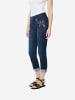 KOROSHI Gemusterte denim-jeans mit bestickung pushup in blau