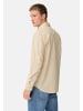 Camel Active fleXXXactive® Langarm Shirt mit Button-Down-Kragen und Brusttasche in Hafer