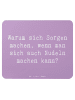 Mr. & Mrs. Panda Mouse Pad Spruch Gelassenheit in Krisen mit Spruch in Lavendeltraum
