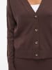 Vila V-Neck Knit Cardigan in Coffee Bean