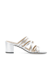 Bianco Mules in Silver