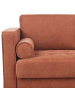 Beliani 3-Sitzer Sofa NURMO in Braun/Dunkler Holzfarbton - (W) 177 x (H) 78 x (L) 74 cm
