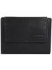 mano Don Simon Geldbörse Leder 14 cm schwarz