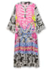 sheego Volantkleid in pink gemustert