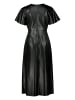 Zero  Midikleid in Lederoptik in Black Beauty
