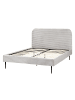 Beliani Doppelbett FLAYAT in Grau/Schwarz - (W) 153 x (H) 109 x (L) 215 cm