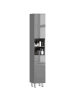 Kleankin Badezimmerschrank-30L x 30B x 180H cm-Grau