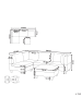 Beliani 5-tlg Modulsofa UNSTAD in Beige/Schwarz