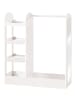 roba Garderobe aus Holz, weiß lackiert, mit Spiegel, Regal & Kleiderstange