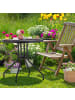 relaxdays Gartentisch in Schwarz - (H)75 x Ø 80 cm