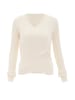 NAEMI Damen Strickpullover in Wollweiss