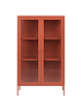 Beliani Vitrine NASH in Braun - (W) 90 x (H) 150 x (L) 35 cm