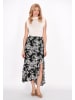 Usha Women Skirt in black white