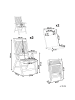 Beliani 4er-Set Esszimmerstuhl JAVA PREMIUM in Braun/Beige