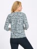 Sieh an! 3/4-Arm-Shirt in mint-marine-bedruckt