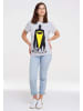 Logoshirt T-Shirt Batman - Skyline in grau-meliert