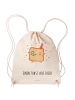 Mr. & Mrs. Panda Stofftasche Toast Party mit Spruch in Creme