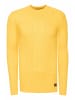 Rusty Neal Super-Slim-Fit Streetwear Fein Strick Pullover in Gelb