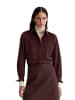 Marc O'Polo Samtbluse fitted in Black Cherry