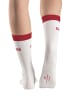 Copenhagen Studios Tennissocken in 1x offwhite mit rot, 1x offwhite mit hellblau