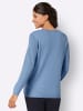 Sieh an! Ajour-Pullover in himmelblau