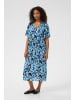 Kaffe Kleid KAjessi Loose fit in Blue Graphic Flower