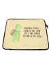 Mr. & Mrs. Panda Laptoptasche Schildkröte Wanderer mit Spruch in Gelb Pastell