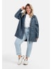 Schmuddelwedda Damen Plus Size Regenmantel Mit Leoprint in Blau Grau Schwarz Leo