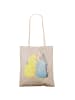 Mr. & Mrs. Panda Schultertasche Wellensittich Liebe ohne Spruch in Grau Pastell