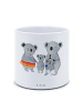 Mr. & Mrs. Panda Übertopf Koala Familie ohne Spruch in Weiß