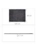 relaxdays Schmutzfangmatte in Schwarz/Grau - (B)120 x (T)90 cm